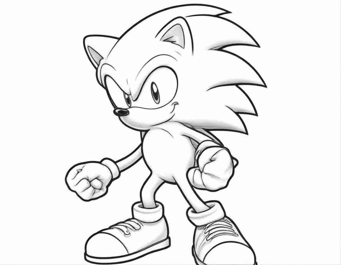 Sonic Drawing.pdf +55 Sonic The Hedgehog Coloring Pages (PDF Printables) Free - Hobbies Point